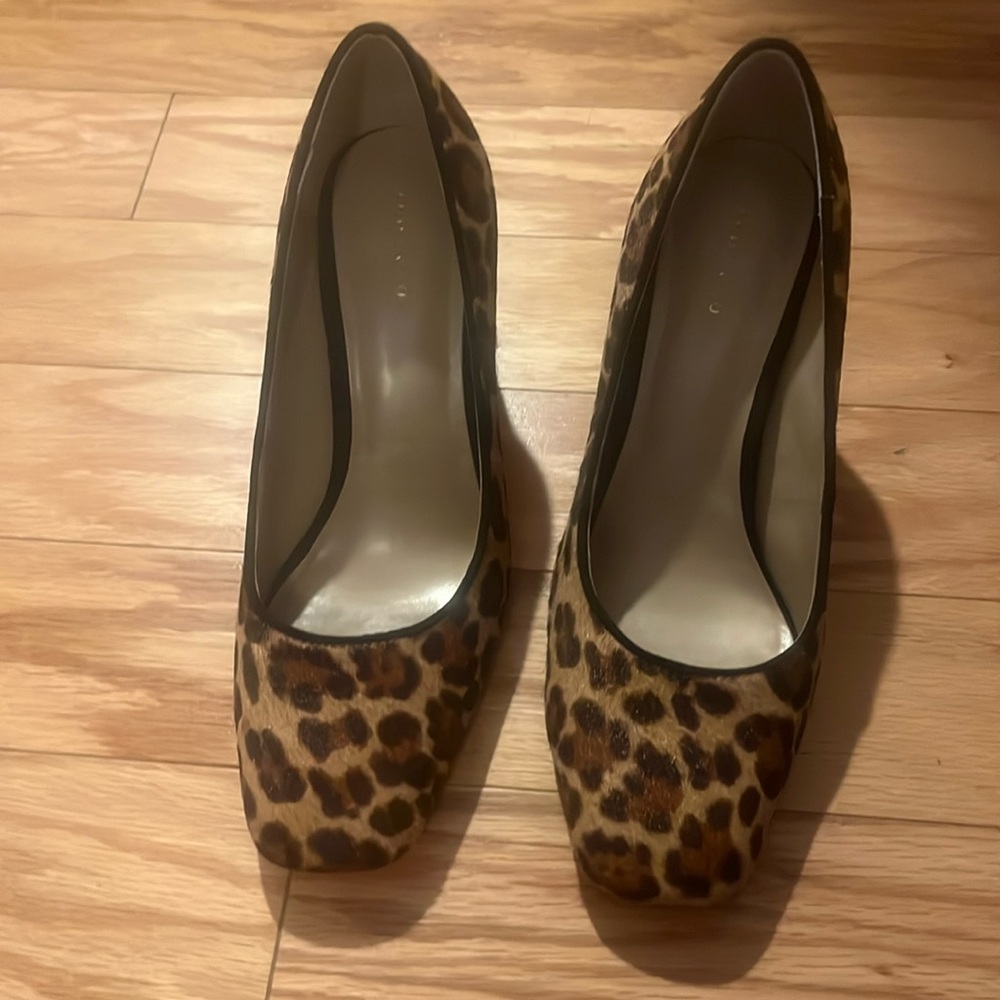 Ann Taylor Leopard Print Heels 6 1/2